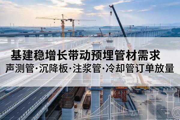 靖远基建稳增长带动预埋监测管材需求，声测管、沉降板、注浆管订单持续放量
